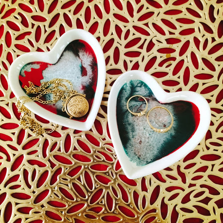 Little love, heart trinket trays.