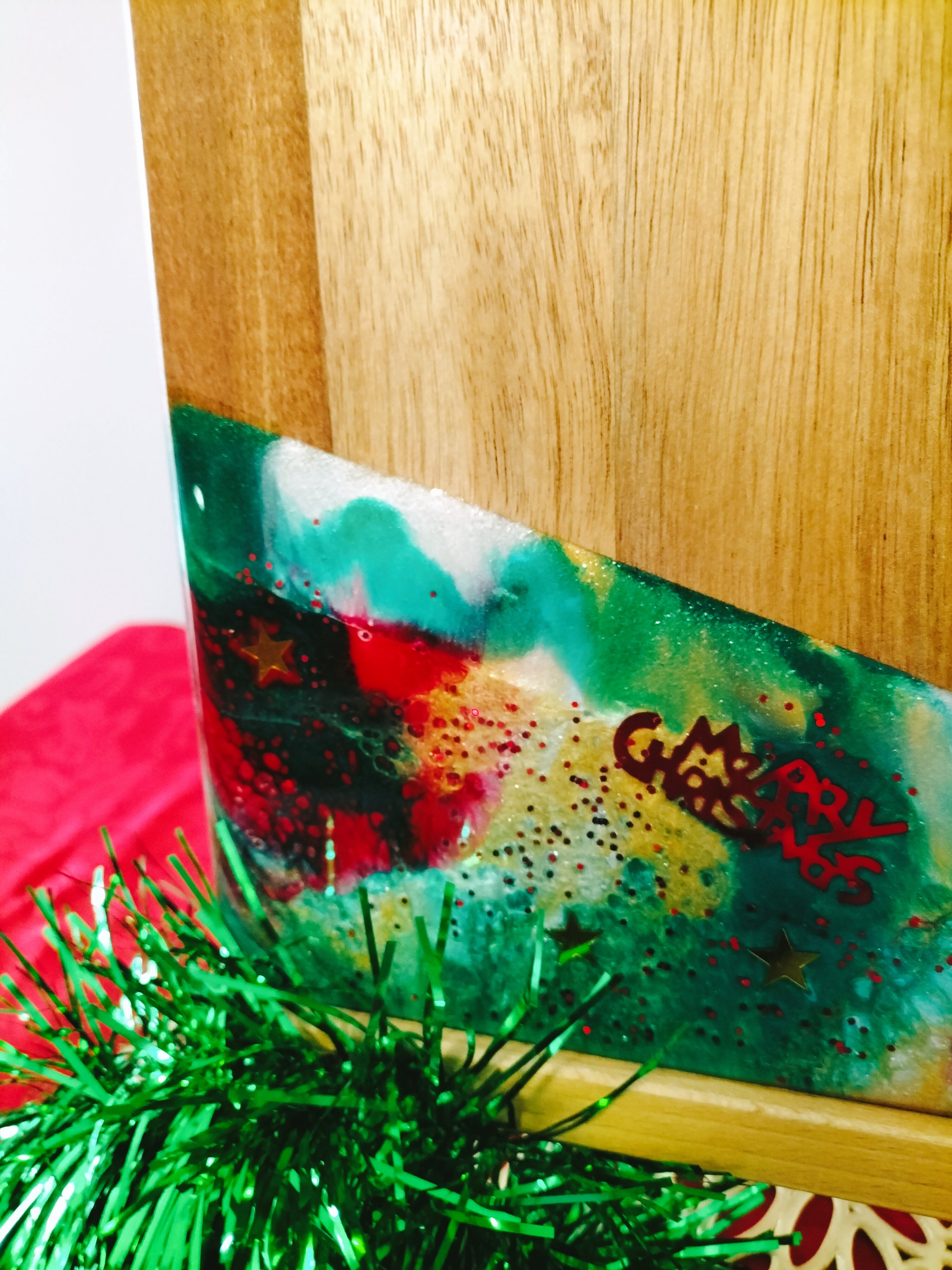 Christmas cheese and bickie board