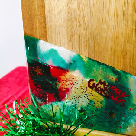 Christmas cheese and bickie board