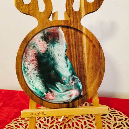 Cute Christmas reindeer plates