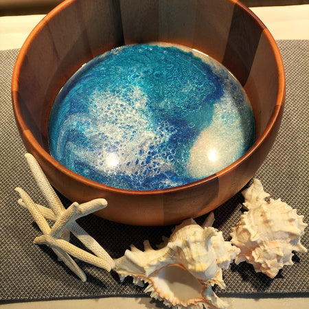 Acacia wood, chip bowl, a beautiful bowl for your favourite chippies