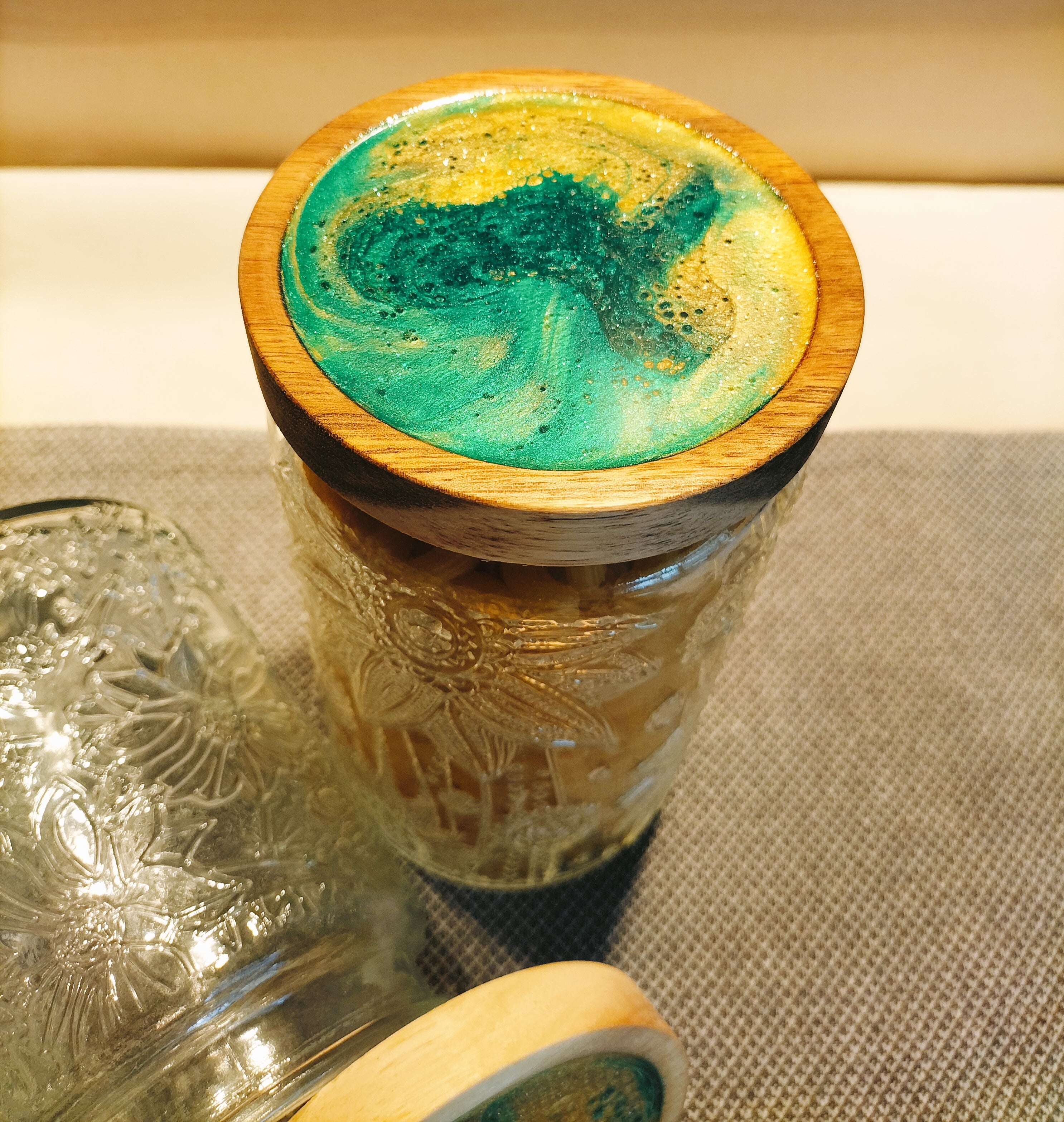 Sunflower pasta jars