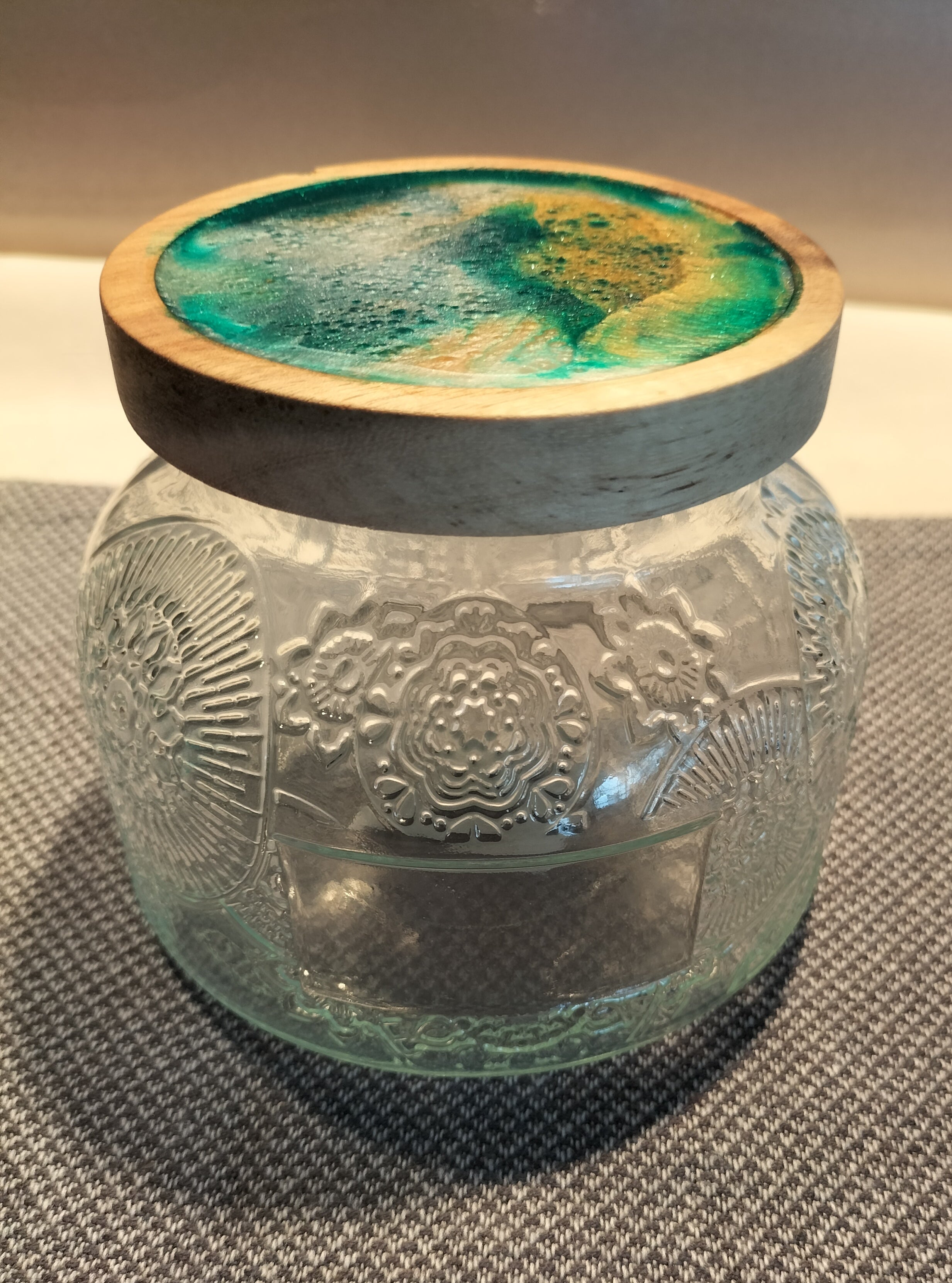 Chubby little storage jars.