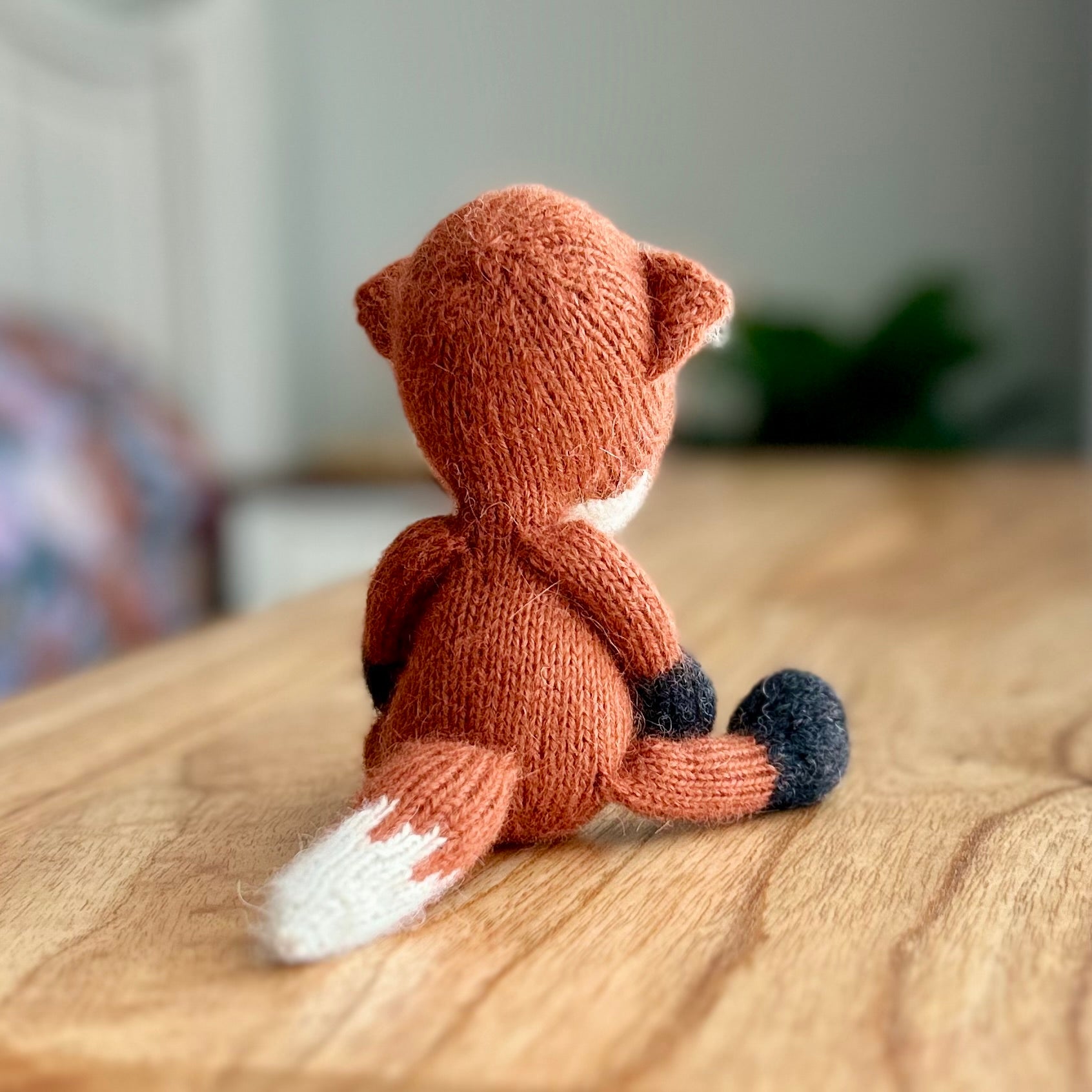 Hand Knit | Fox | Luxury Alpaca Yarn | 20cm | Ready to Ship