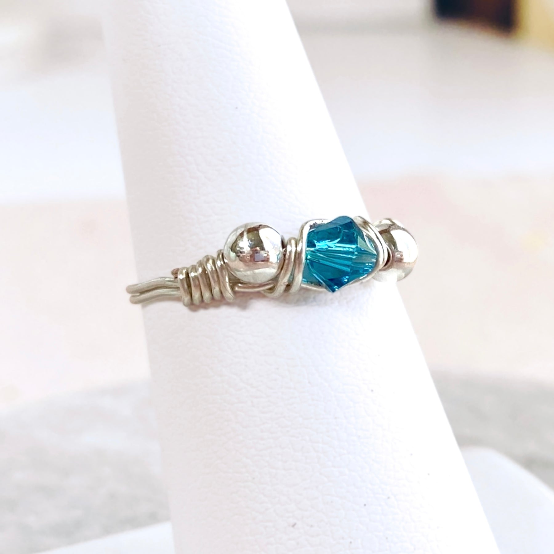 Crystal wire wrapped ring 💝| Design your own | Sterling silver or Gold-filled | Choose your crystal or gemstone