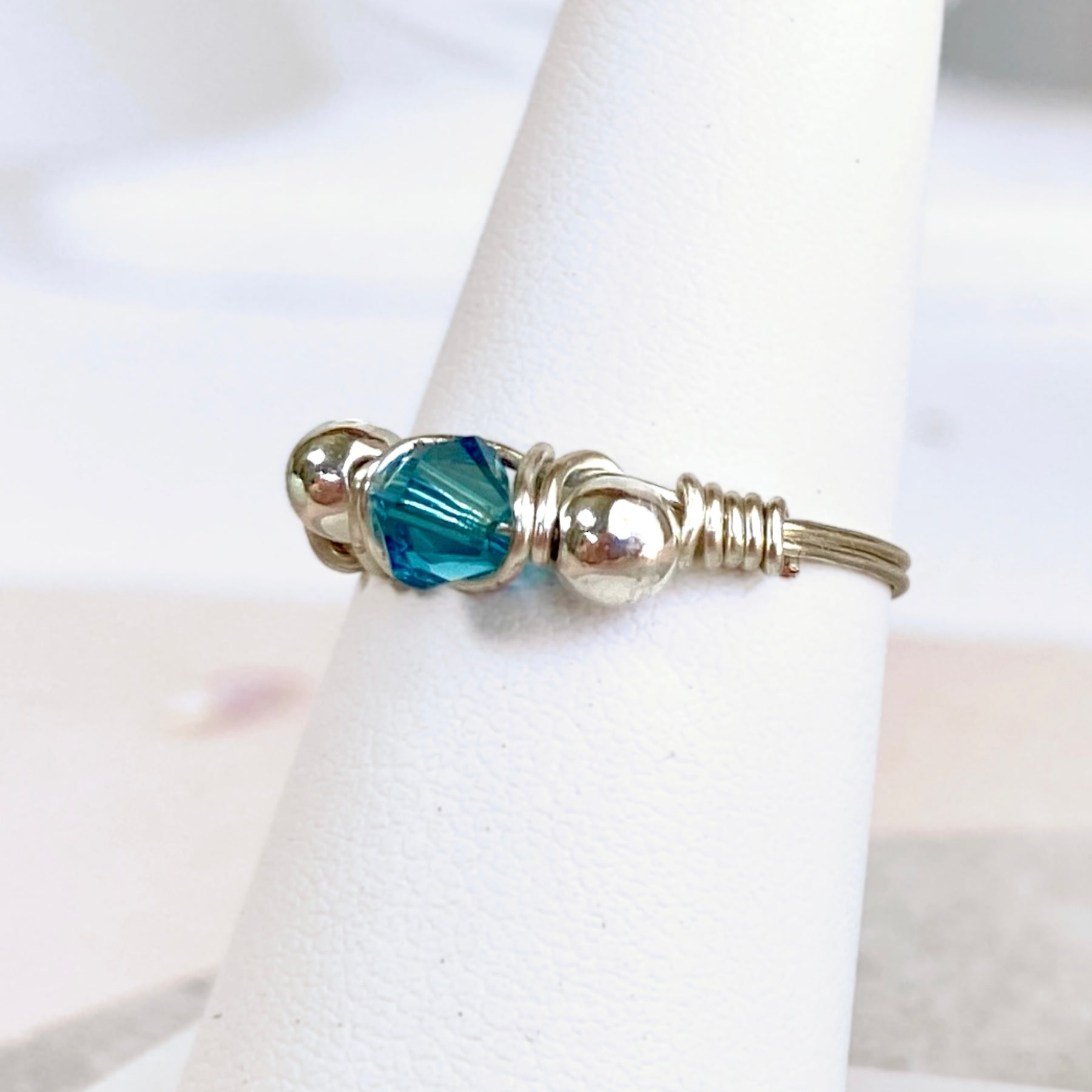 Crystal wire wrapped ring 💝| Design your own | Sterling silver or Gold-filled | Choose your crystal or gemstone