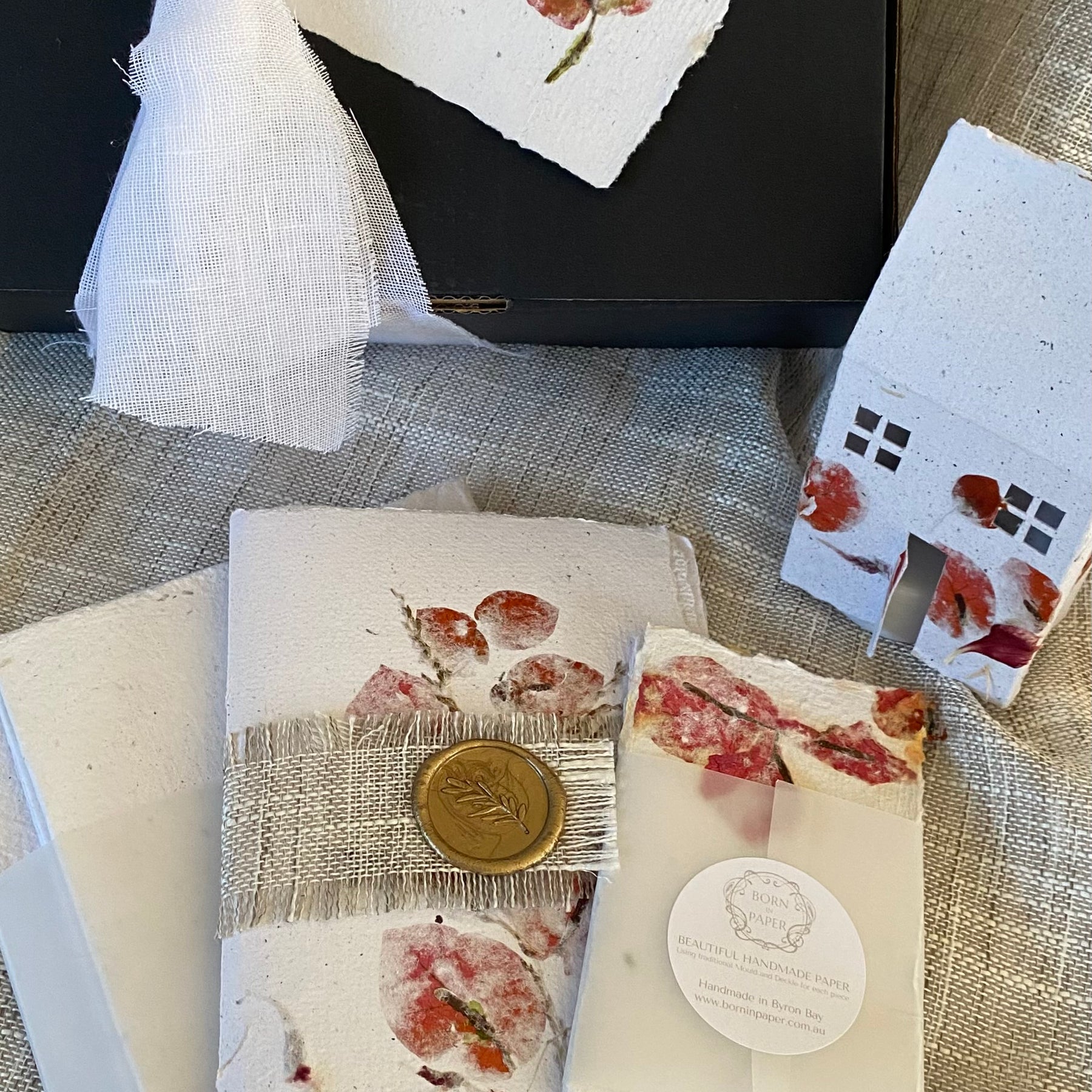 Handmade Paper Stationery Gift Box, our largest ever. Personalise too.