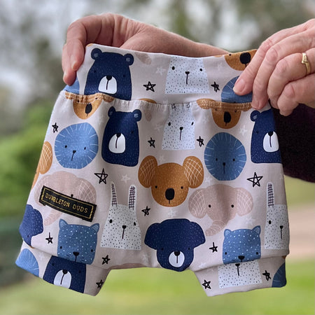 Zoo Duds - Handmade Baby Pants by Dumbleton Duds | Sizes New Born, 000, 00, 0, 1, 2