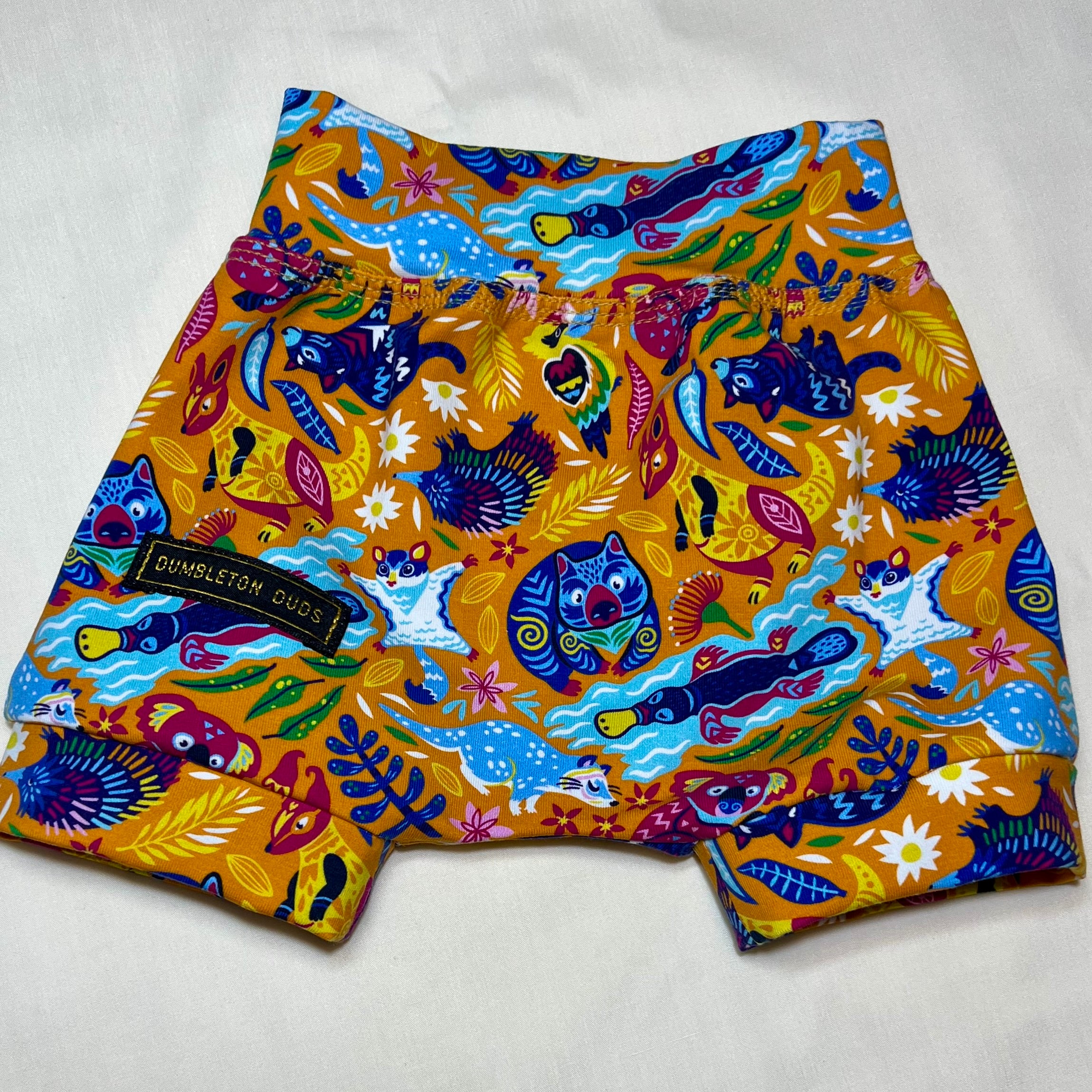 Animated Aussie Animals | Sizes 000 | Handmade Baby Pants by Dumbleton Duds | FREE Postage $50+