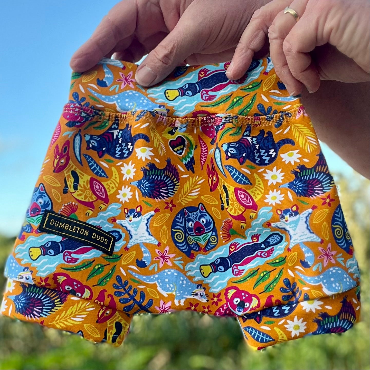Animated Aussie Animals | Sizes 000 | Handmade Baby Pants by Dumbleton Duds | FREE Postage $50+