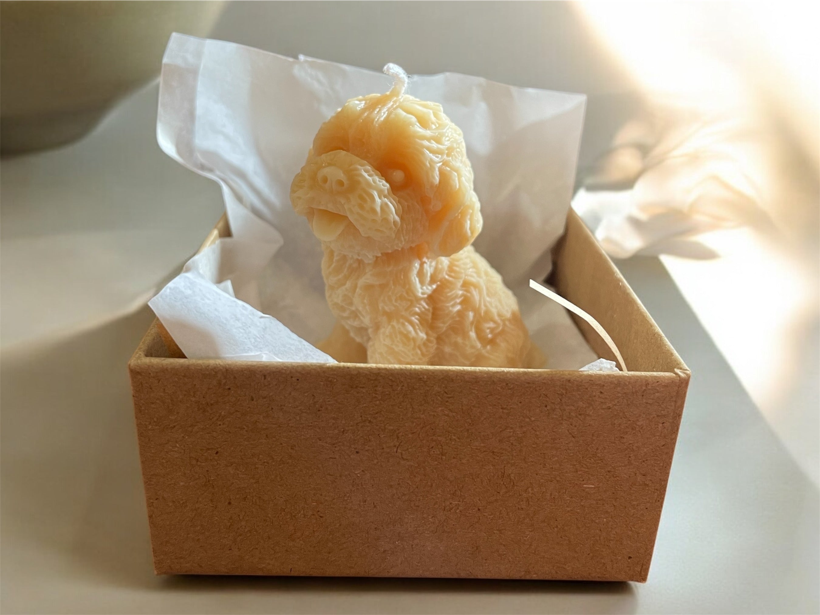 Small Cavoodle Pillar Candle | Custom Dog Candle