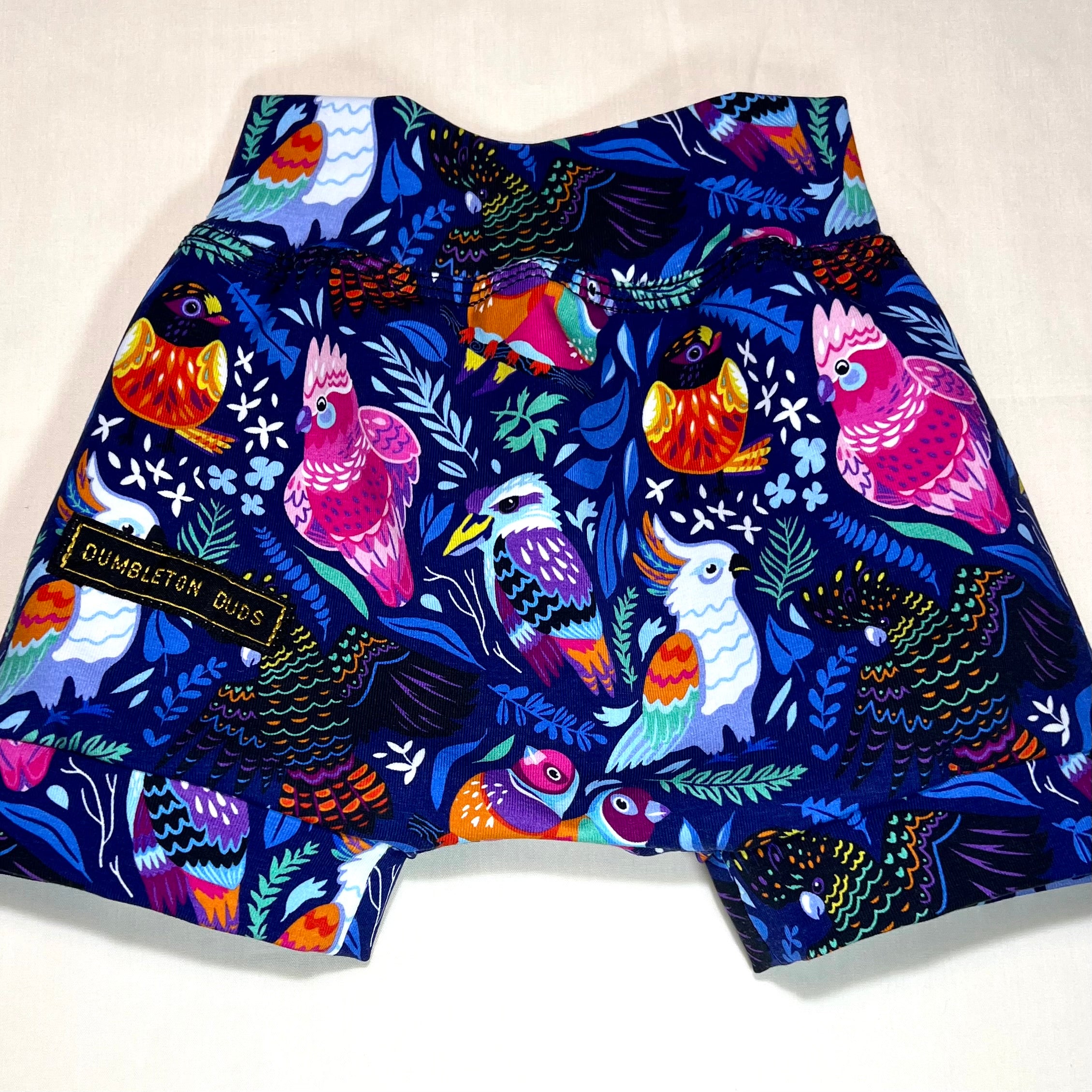 Animated Aussie Birds | Size 000 | Handmade Baby Pants by Dumbleton Duds | FREE Postage $50+