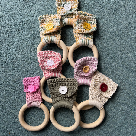 Tea Towel Holder | Crochet Top with Button