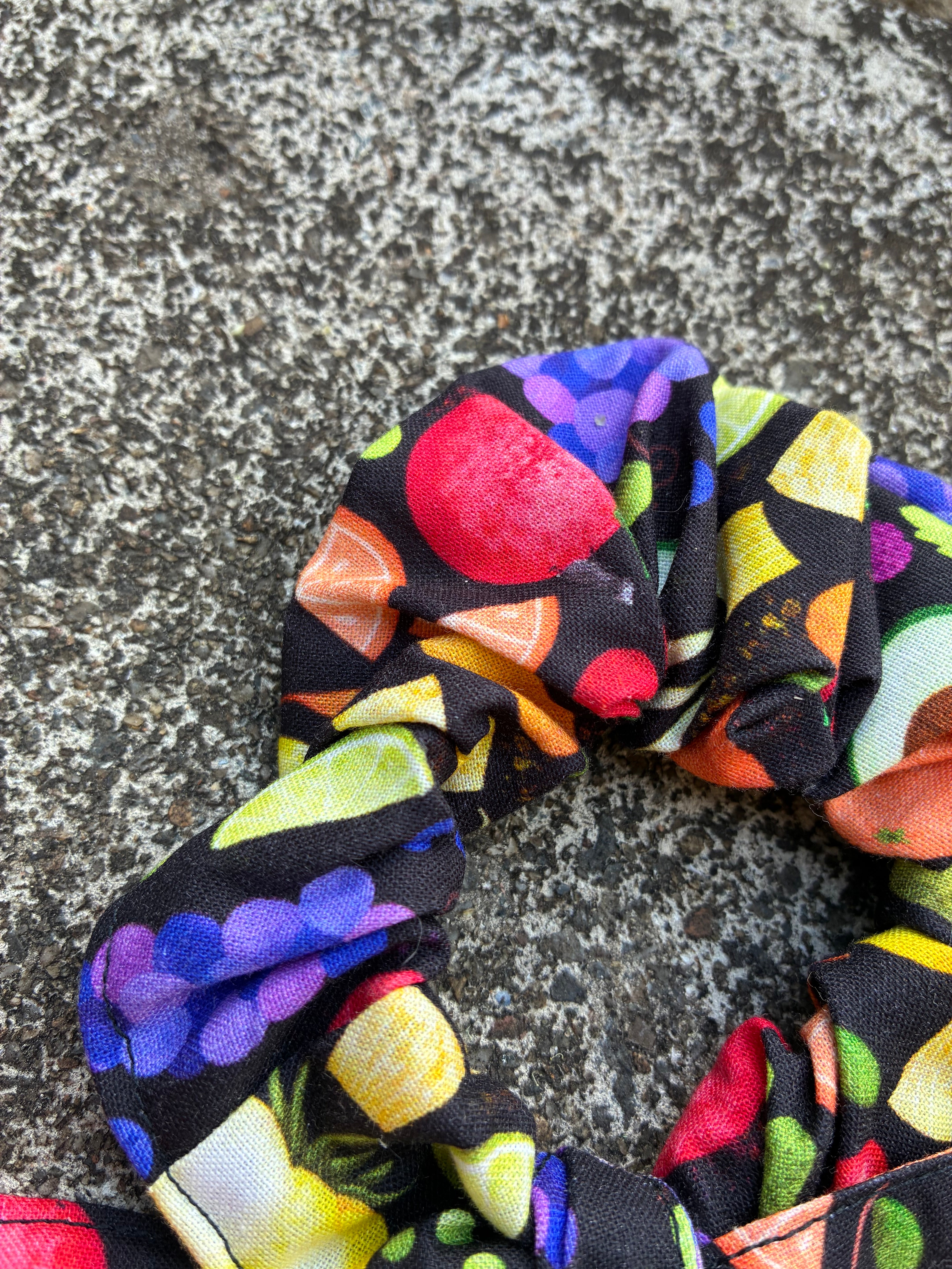 Variety of Tie Scrunchies. Colourful