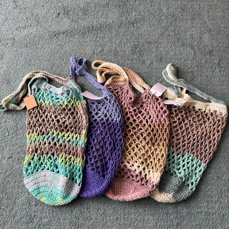 Mesh Crochet Market Bag | Cotton | Various Colours