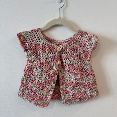 Crochet Baby Cardigan | Pinks & Creams