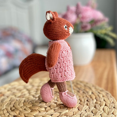 Hazel | Knit | Squirrel Friend| Alpaca Yarn | Ready to Ship