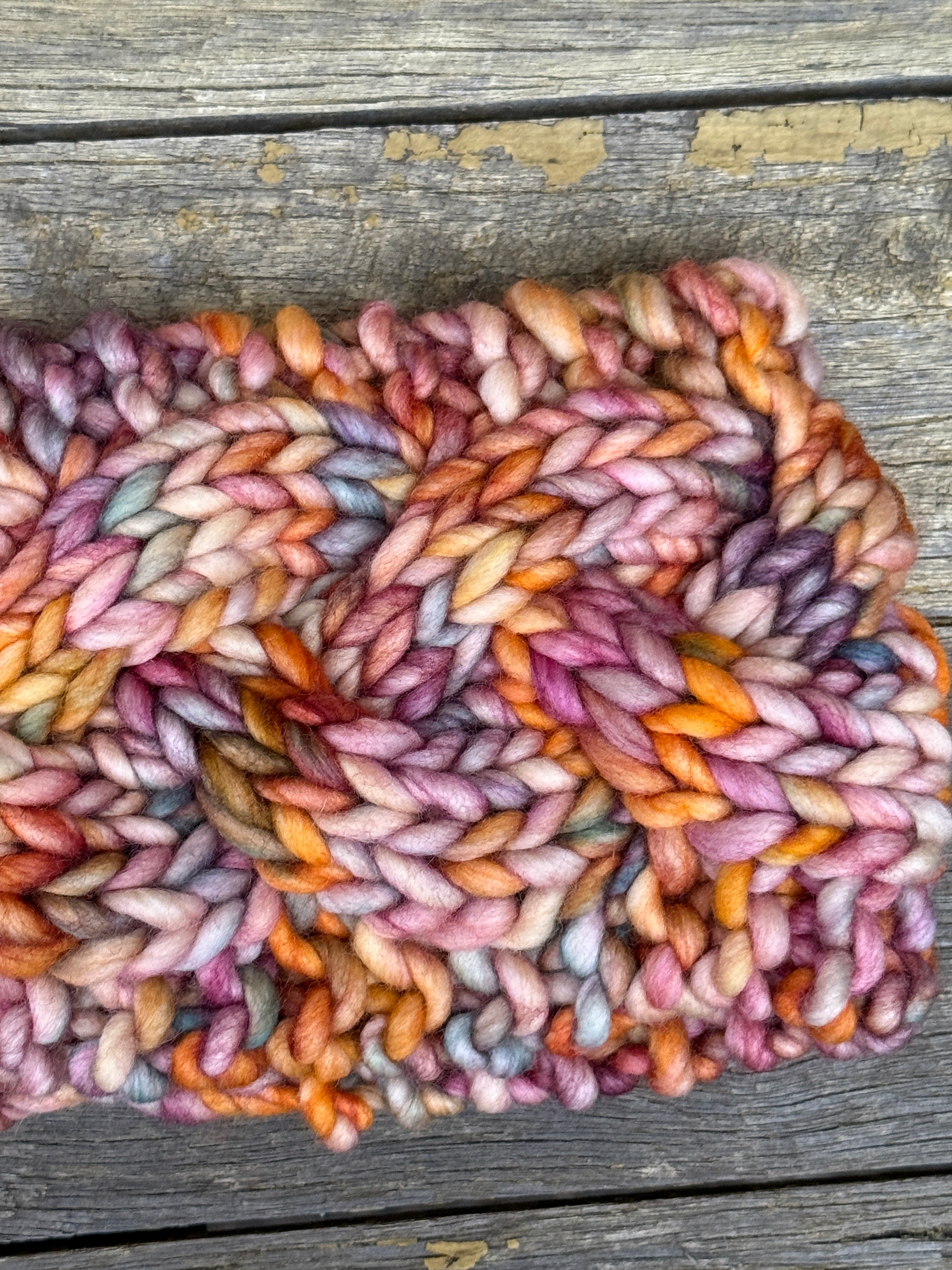 Knitted Headband, Colorful Cable Peruvian Merino Headband