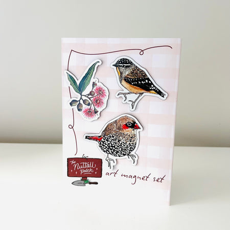 Art Magnet Set - Eucalyptus & Birds