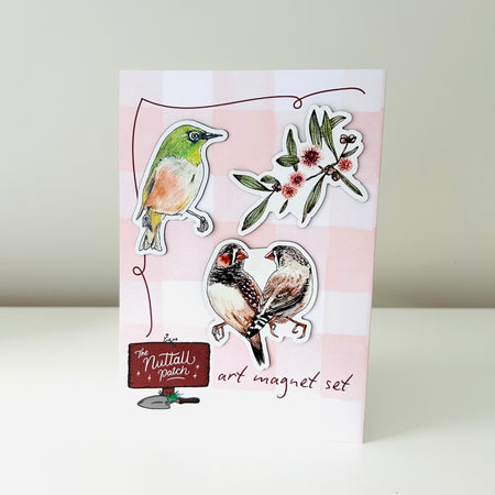 Art Magnet Set - Hakea & Birds