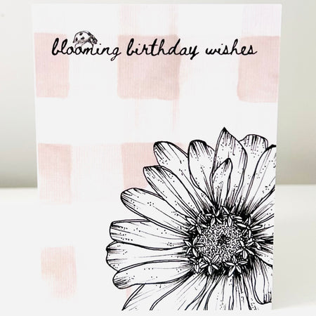 Greeting Card - Zinnia - Birthday