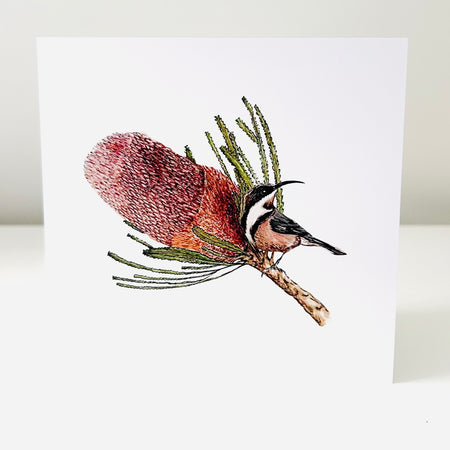 Art Card - Banksia & Eastern Spinebill