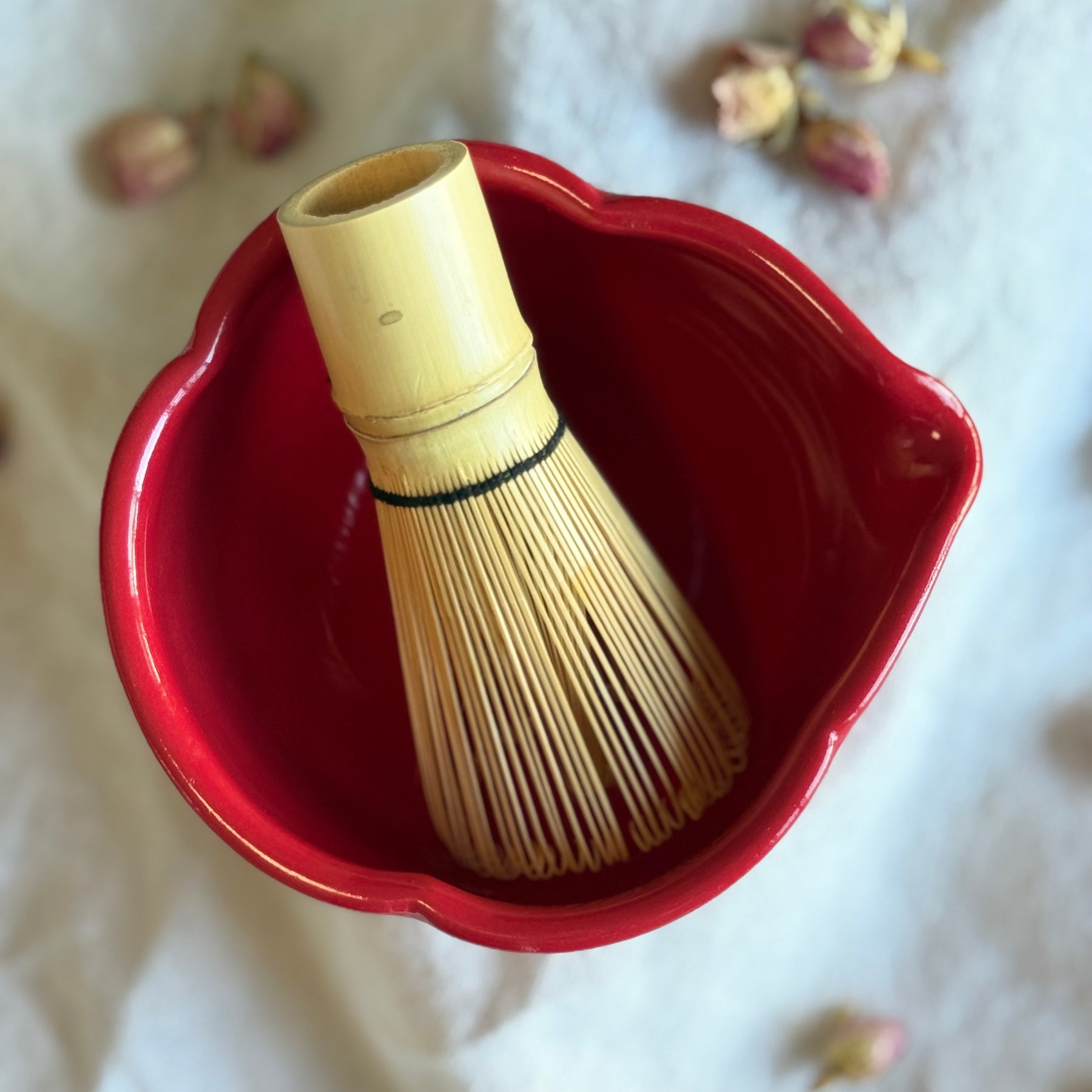 Handmade Matcha Chawan Bowl | Ceremonial Tea Bowl | Optional Whisk, Bamboo Scoop & Sieve | Wheel Thrown Pottery