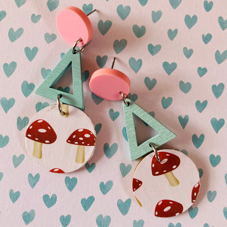 Mushroom lover earrings