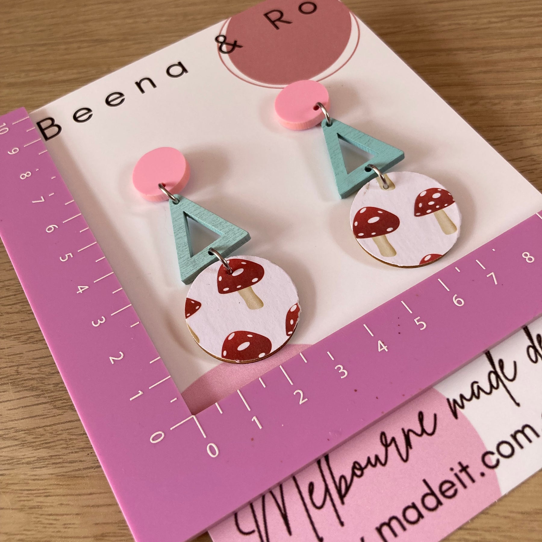 Mushroom lover earrings