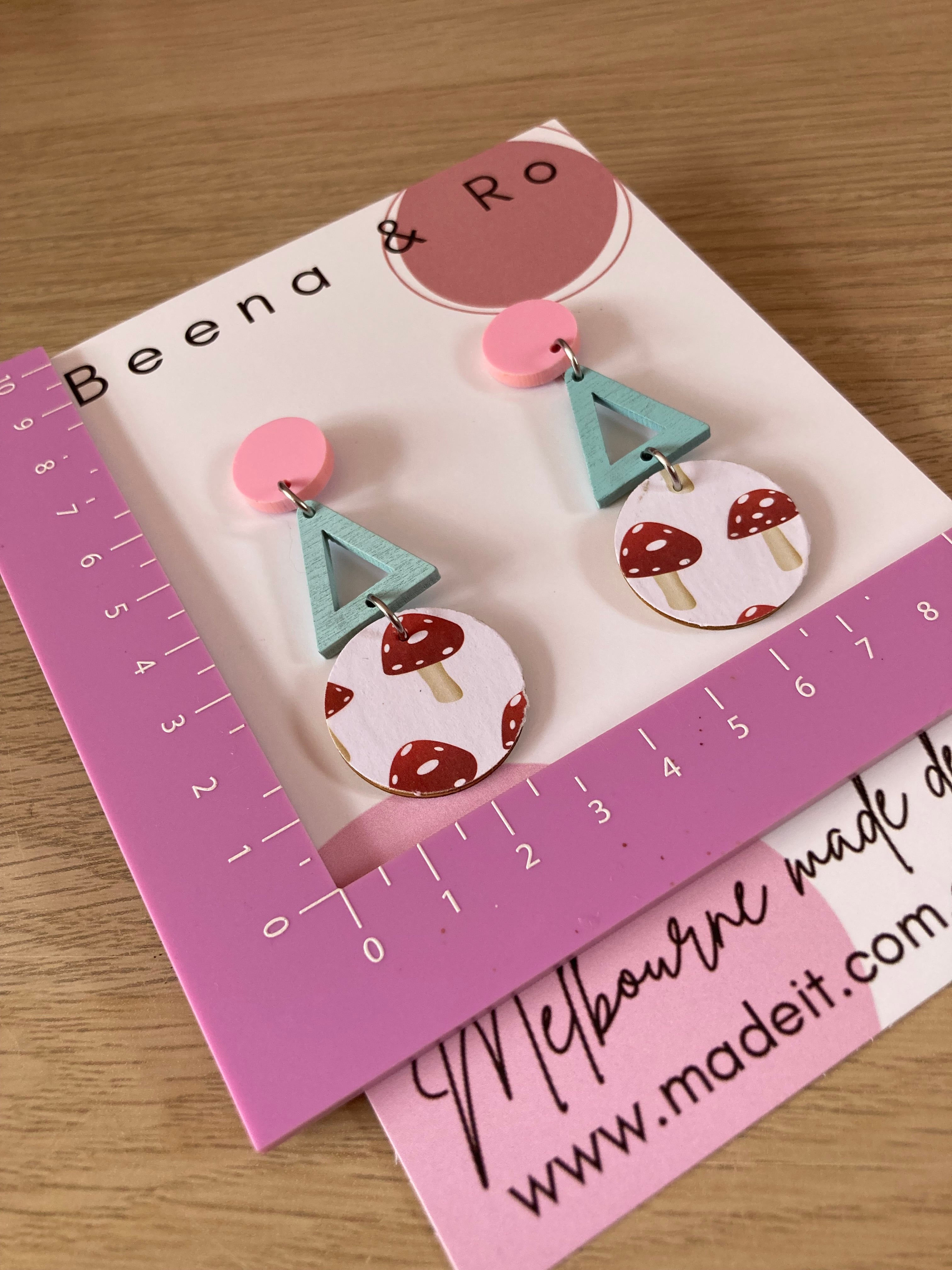 Mushroom lover earrings