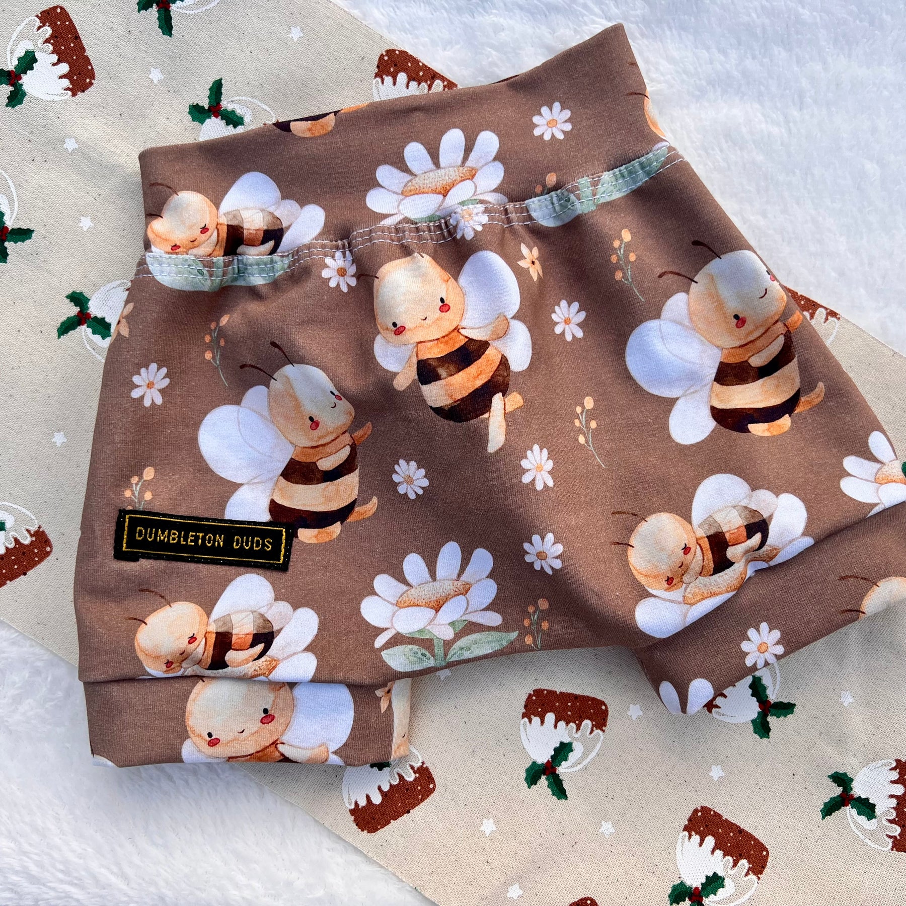 Baby Bees | Size 000 | Handmade Baby Pants by Dumbleton Duds | FREE Postage $50+