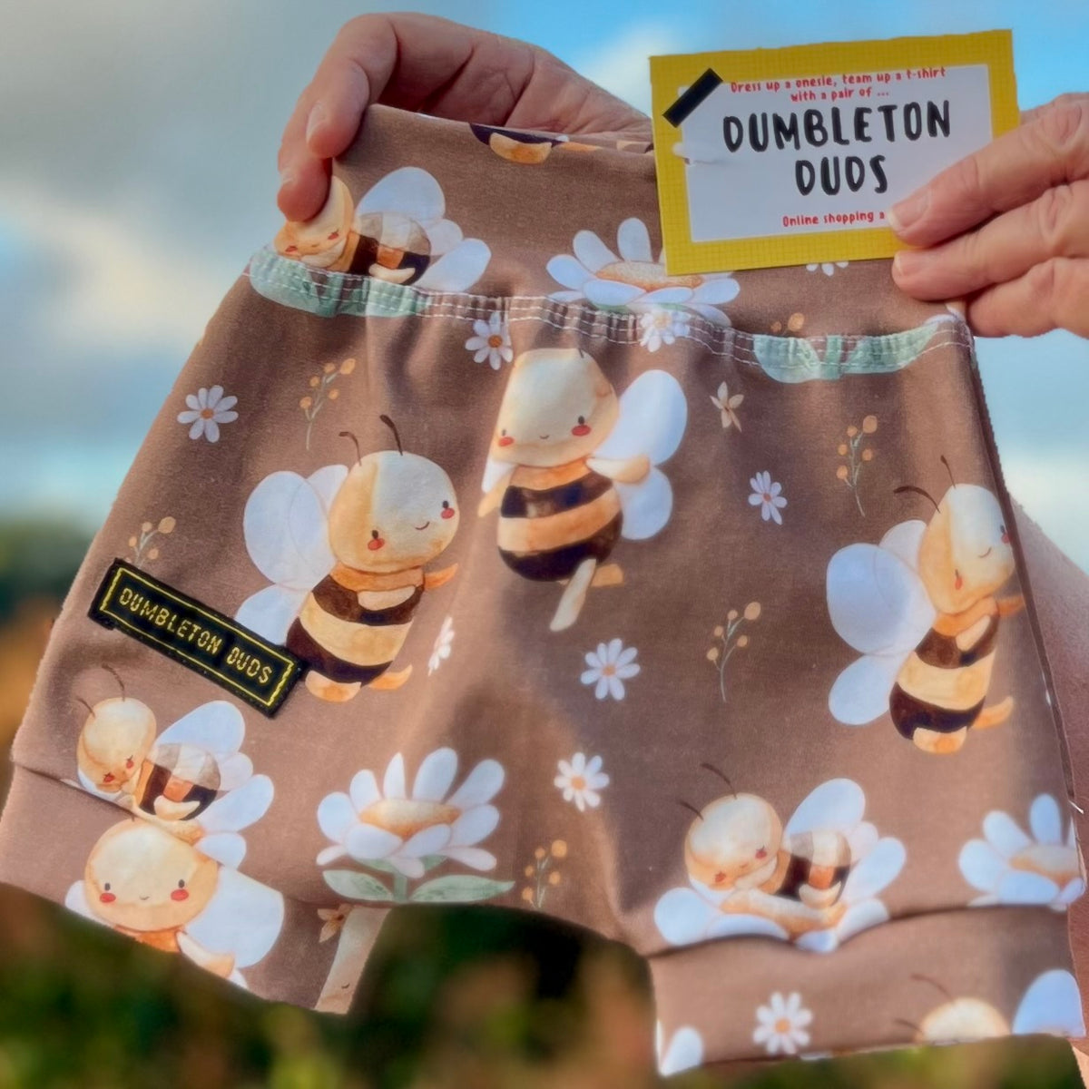 Baby Bees | Size 000 | Handmade Baby Pants by Dumbleton Duds | FREE Postage $50+