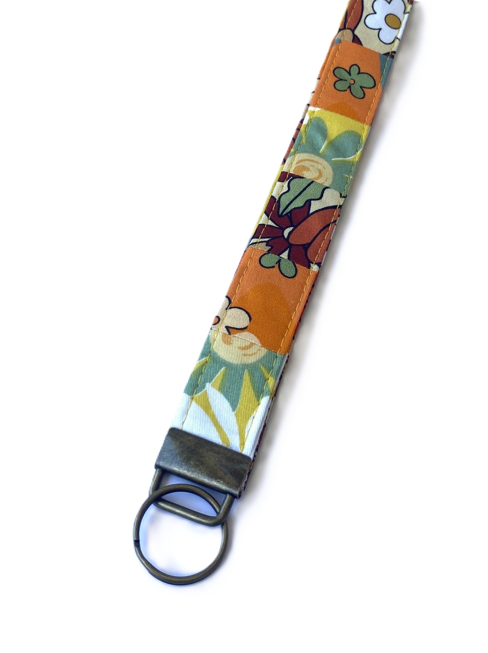 Key fob / wristlet - golden tones