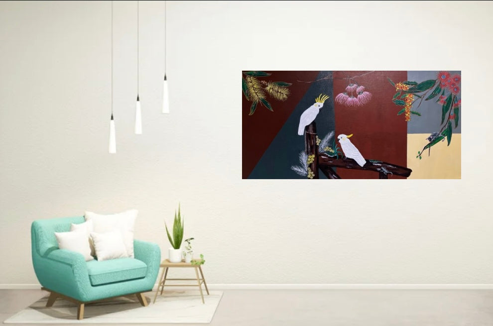 Original acrylic painting. Australiana