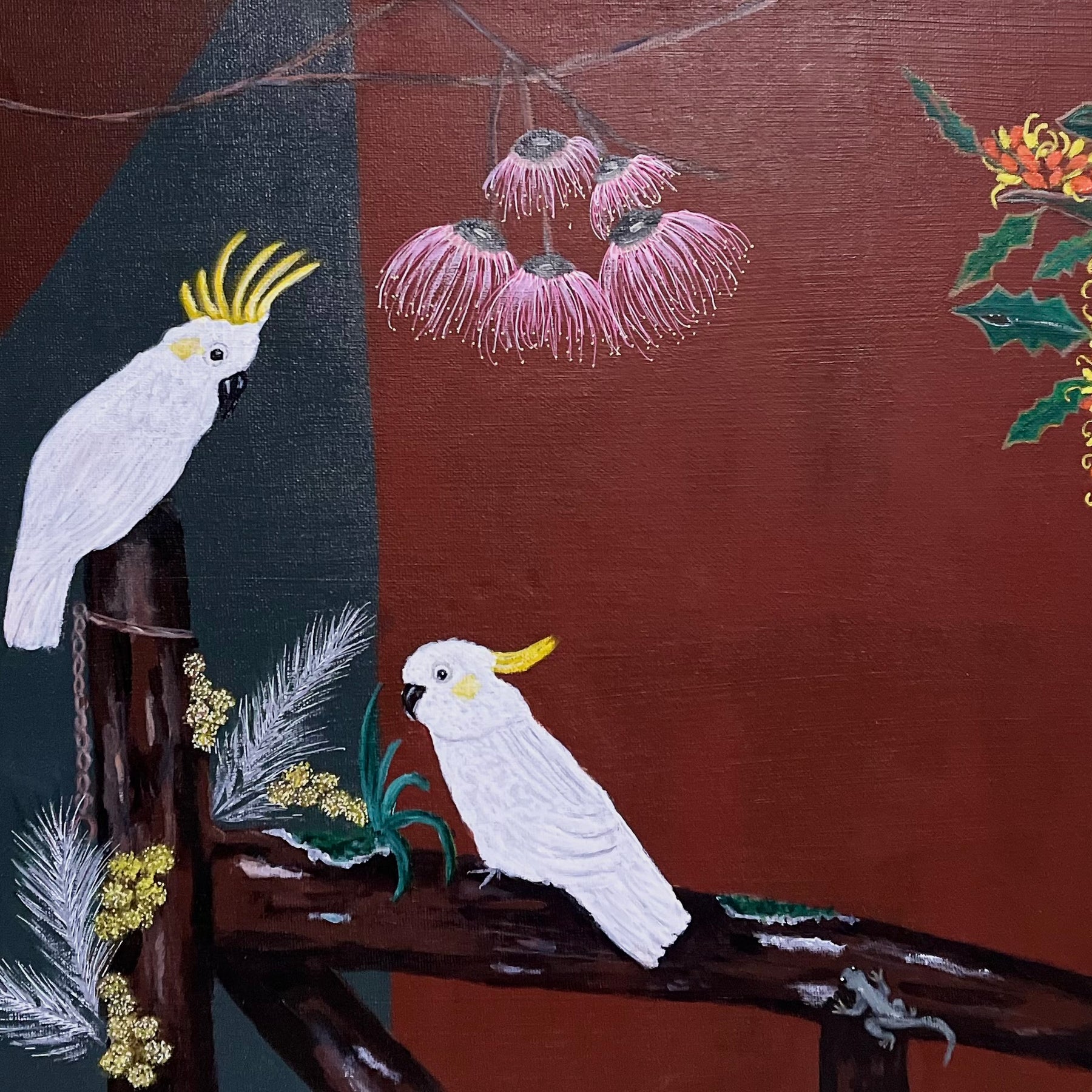 Original acrylic painting. Australiana