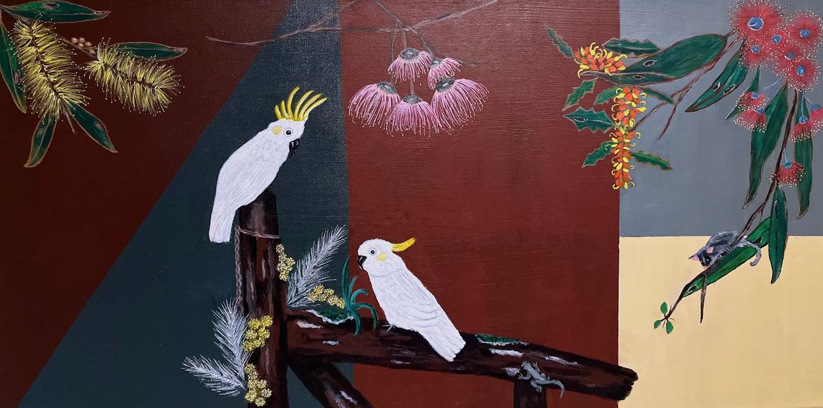 Original acrylic painting. Australiana