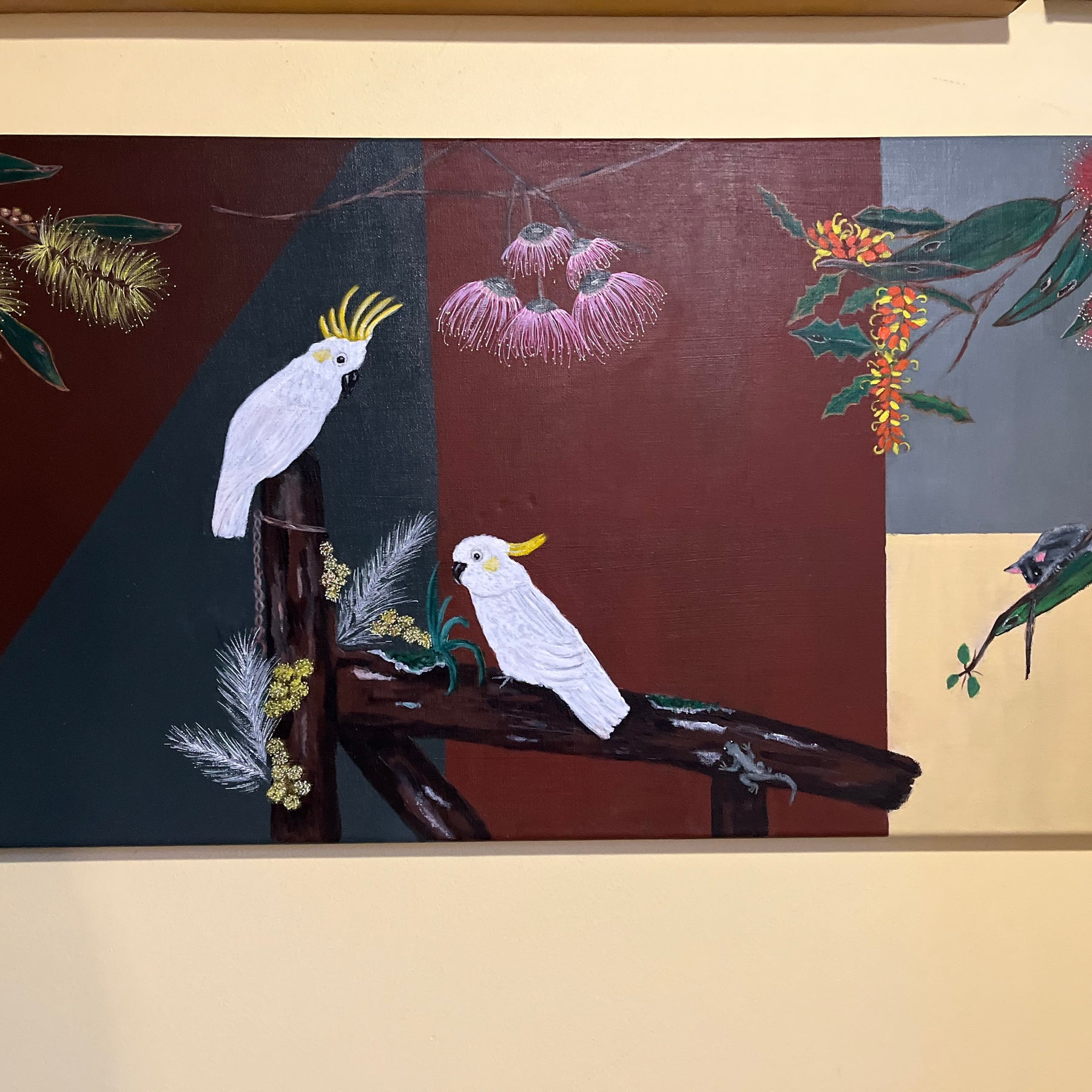 Original acrylic painting. Australiana