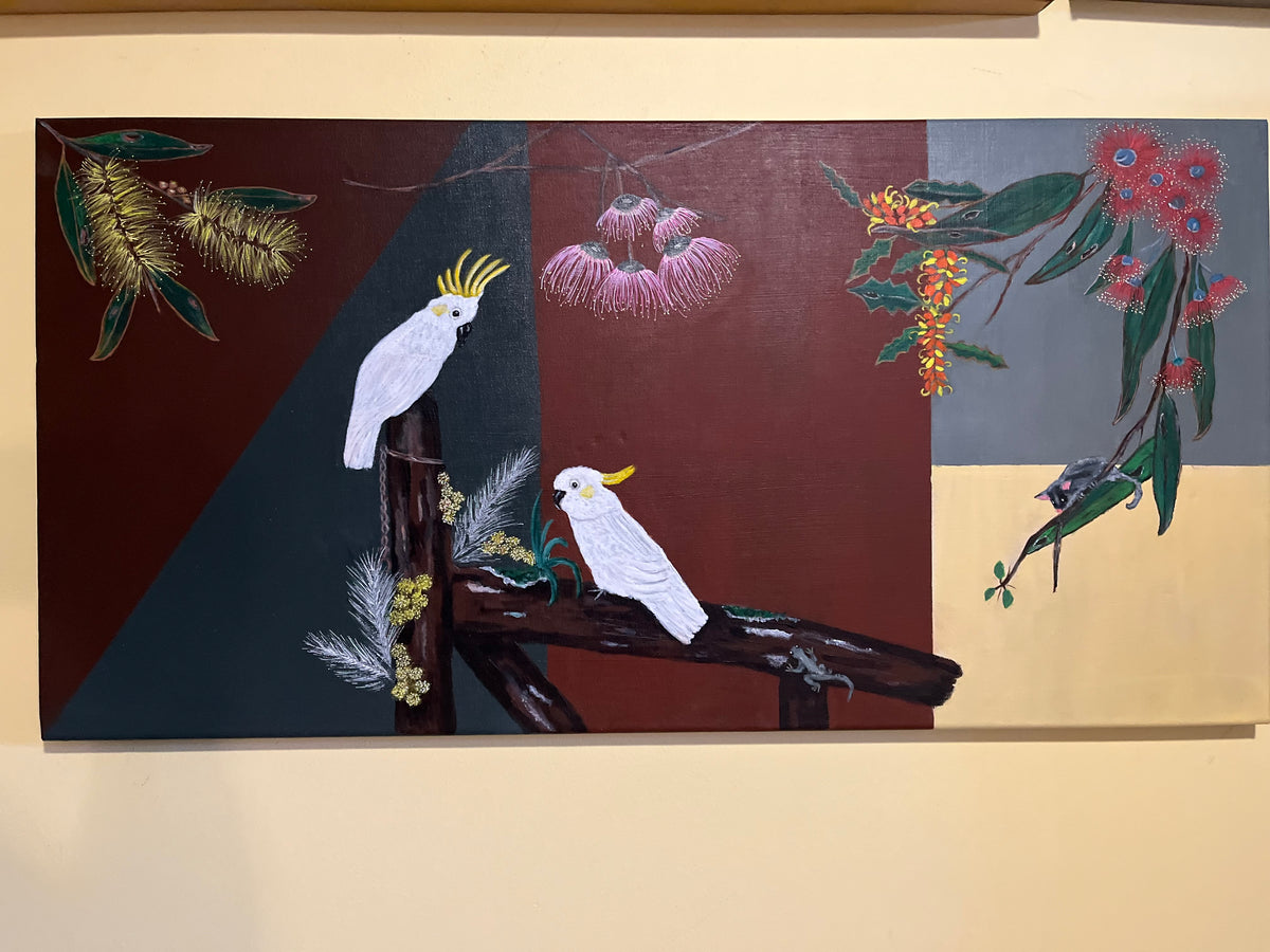 Original acrylic painting. Australiana