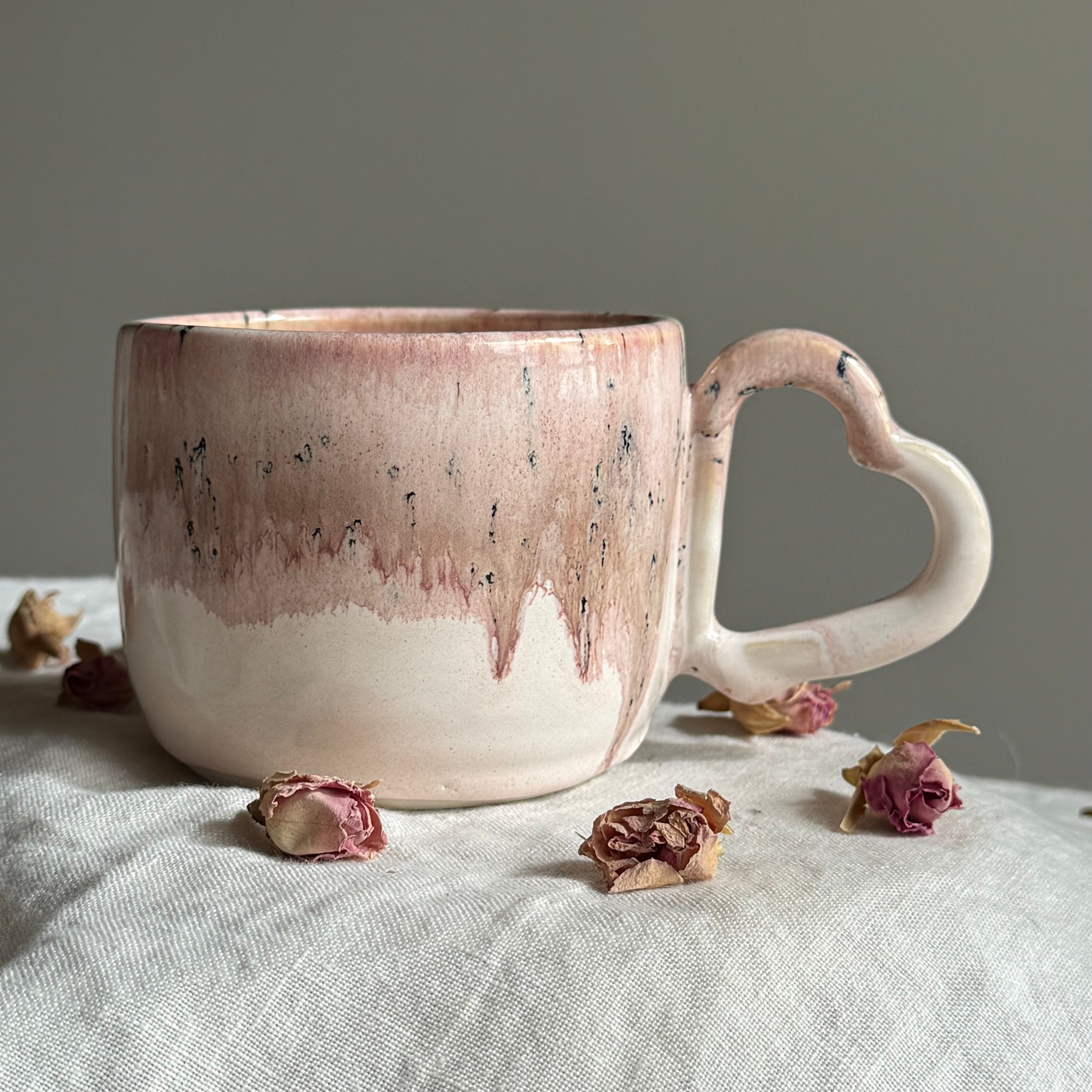 Mi Amore Mug | Spiced Plum | Seafoam | Wheel Thrown Pottery