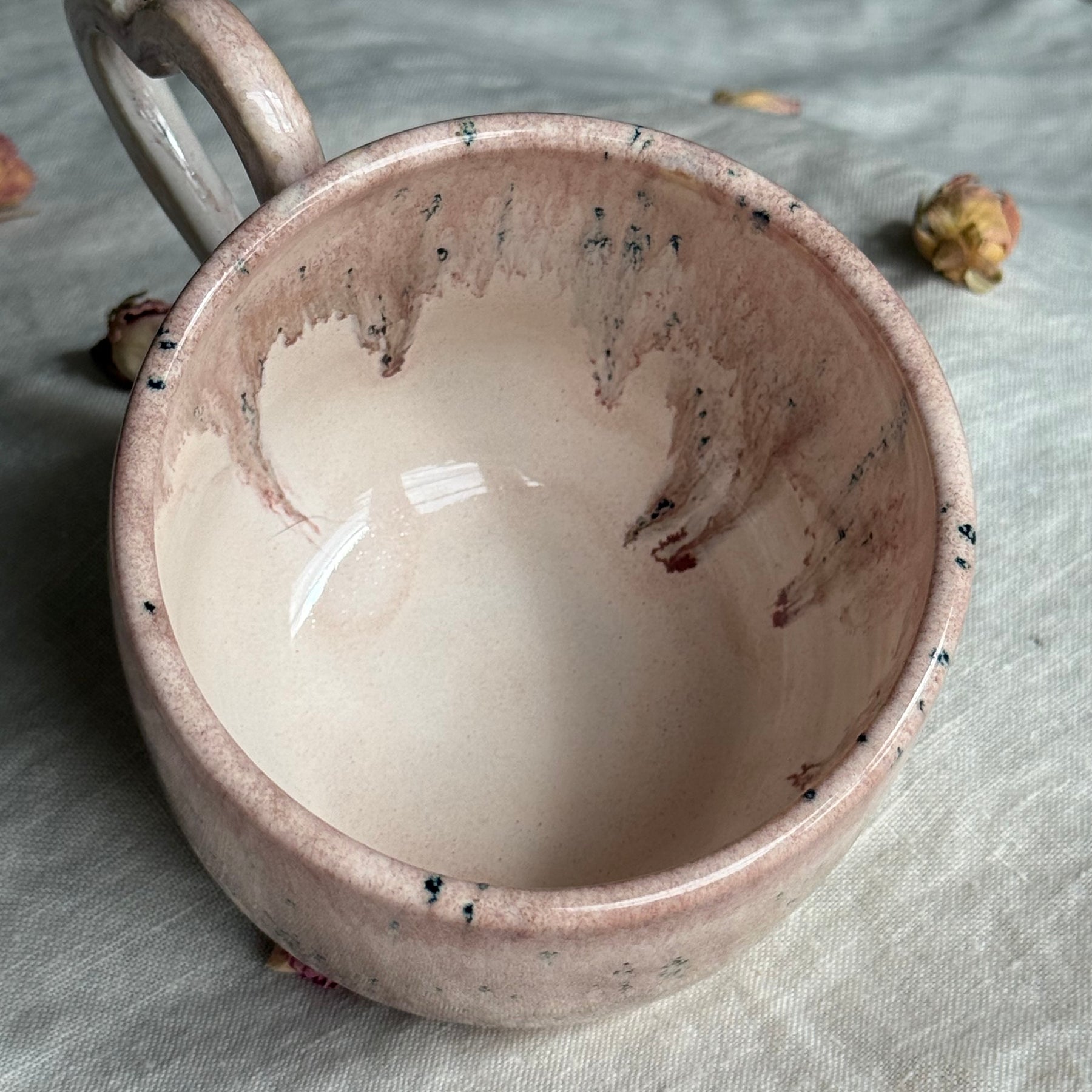 Mi Amore Mug  | Spiced Plum | Seafoam  | Wheel Thrown Pottery