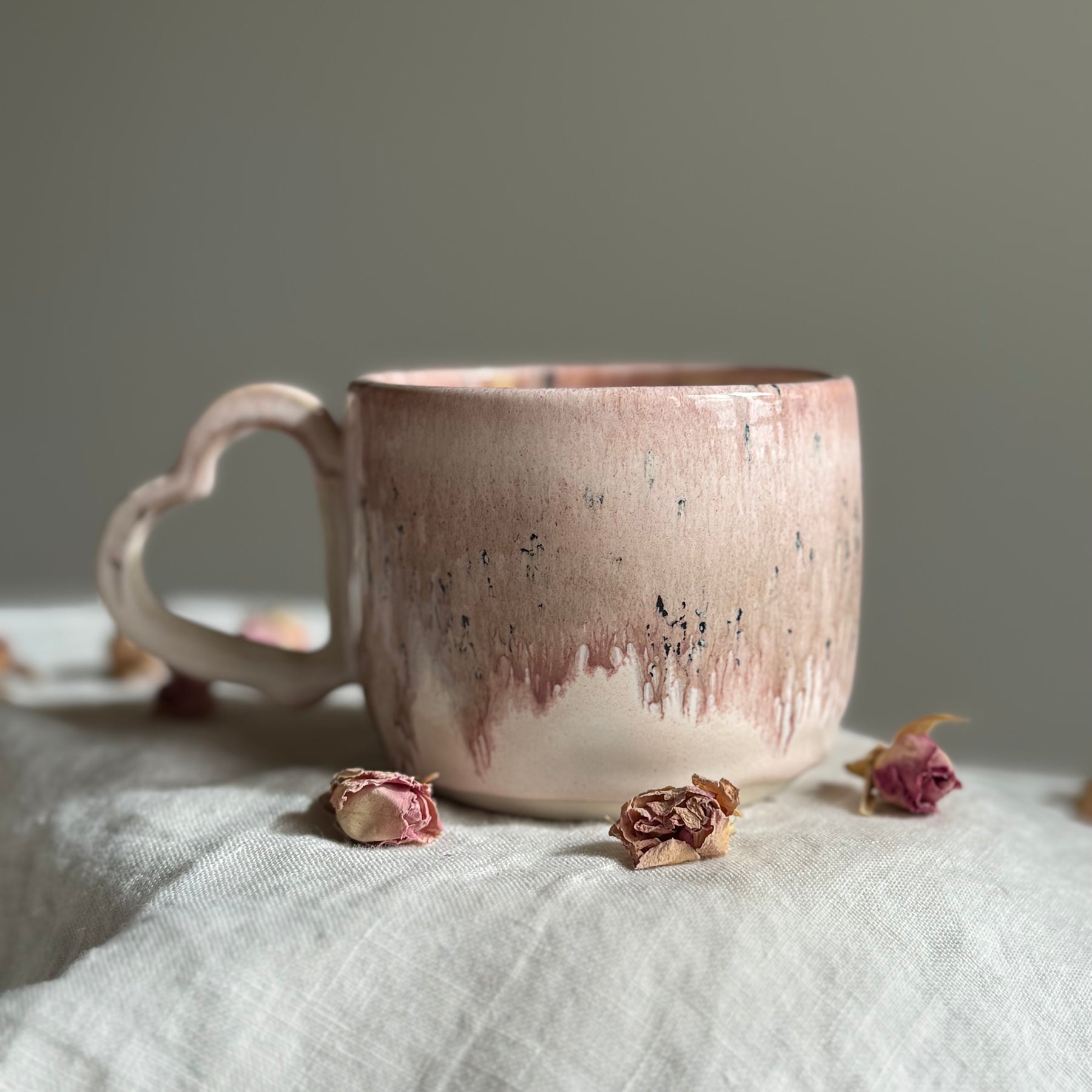 Mi Amore Mug  | Spiced Plum | Seafoam  | Wheel Thrown Pottery
