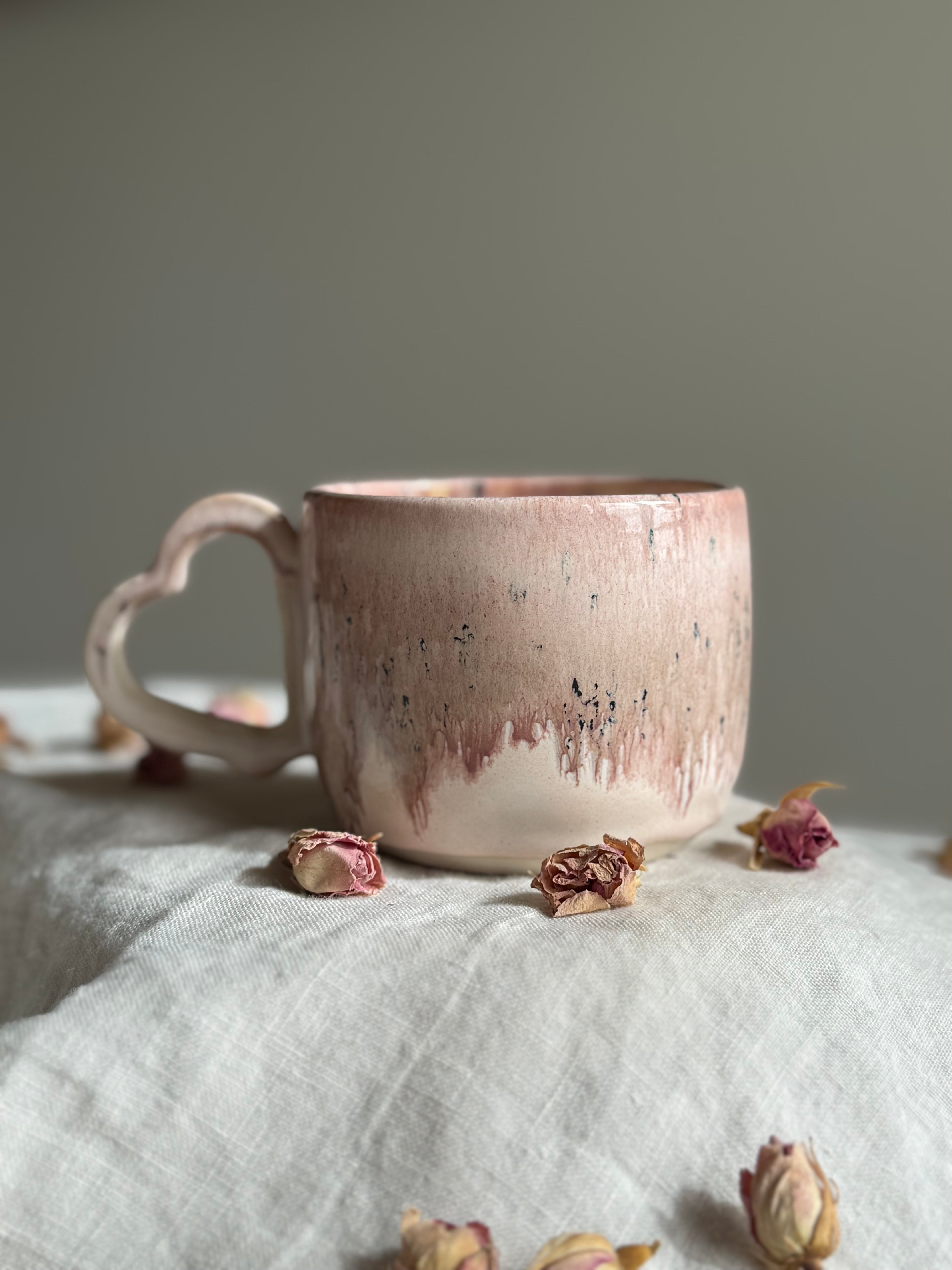 Mi Amore Mug | Spiced Plum | Seafoam | Wheel Thrown Pottery