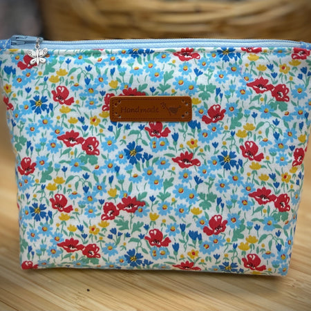 Zipper Pouch - Liberty Print - Small Poppy