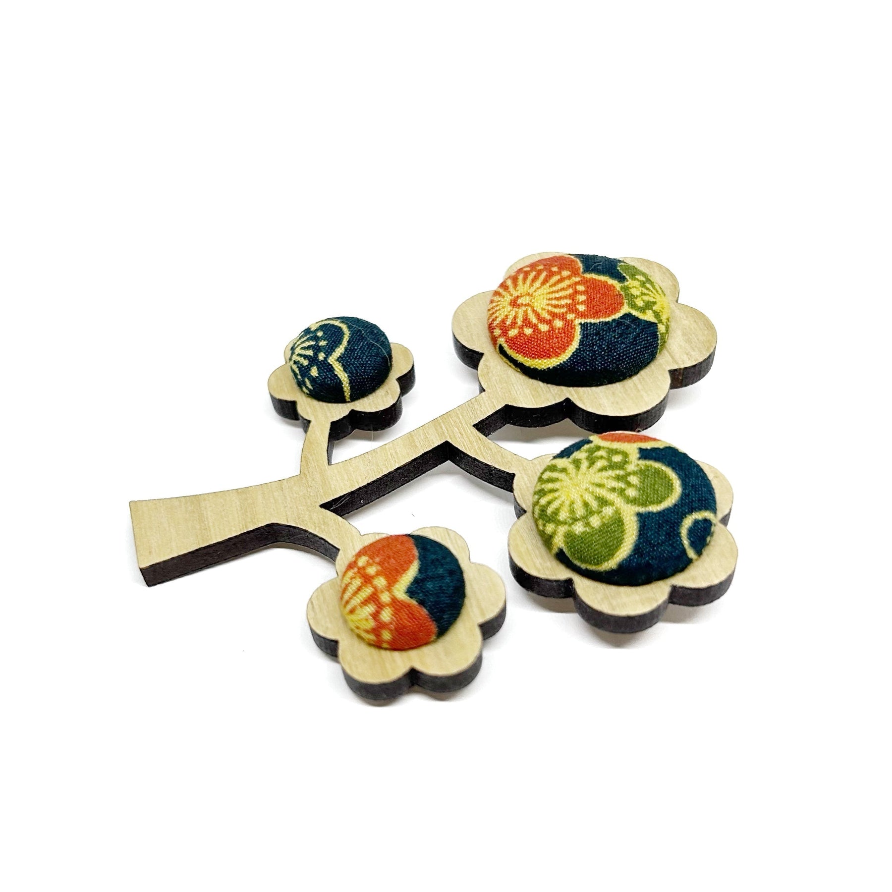 Kimono Tree Brooch - Ume Blossom