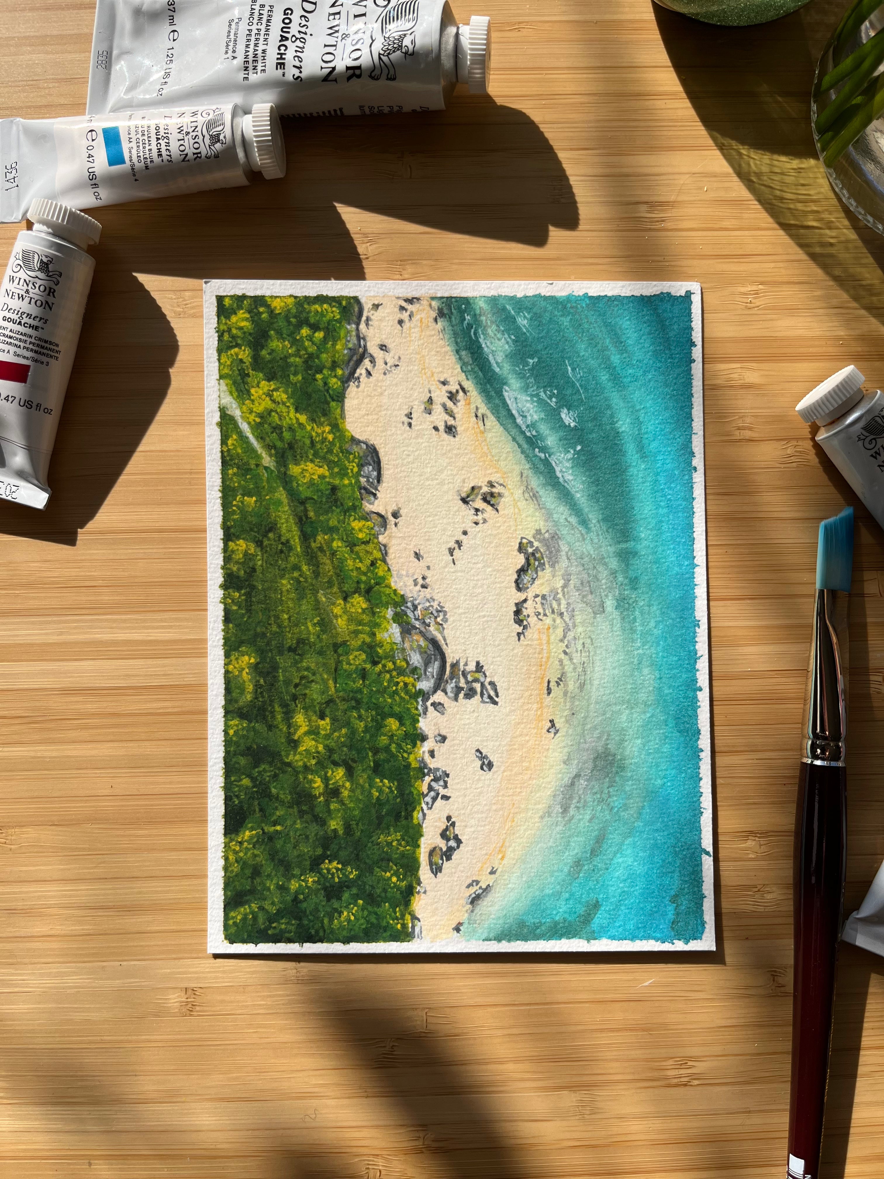 Wall Art - Aerial Coastline 1 - A5 Print