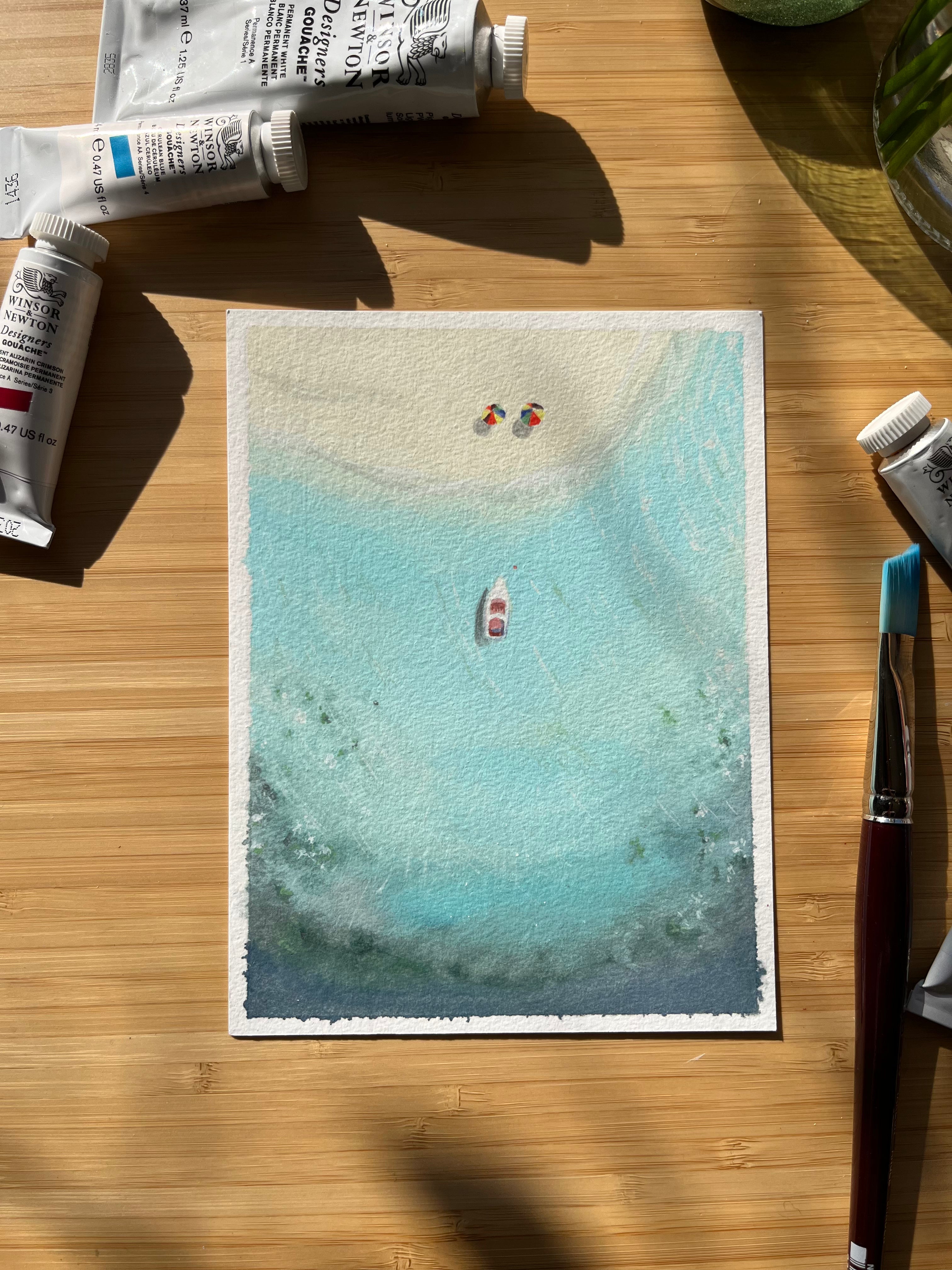 Wall Art - Aerial Coastline 3 - A5 Print