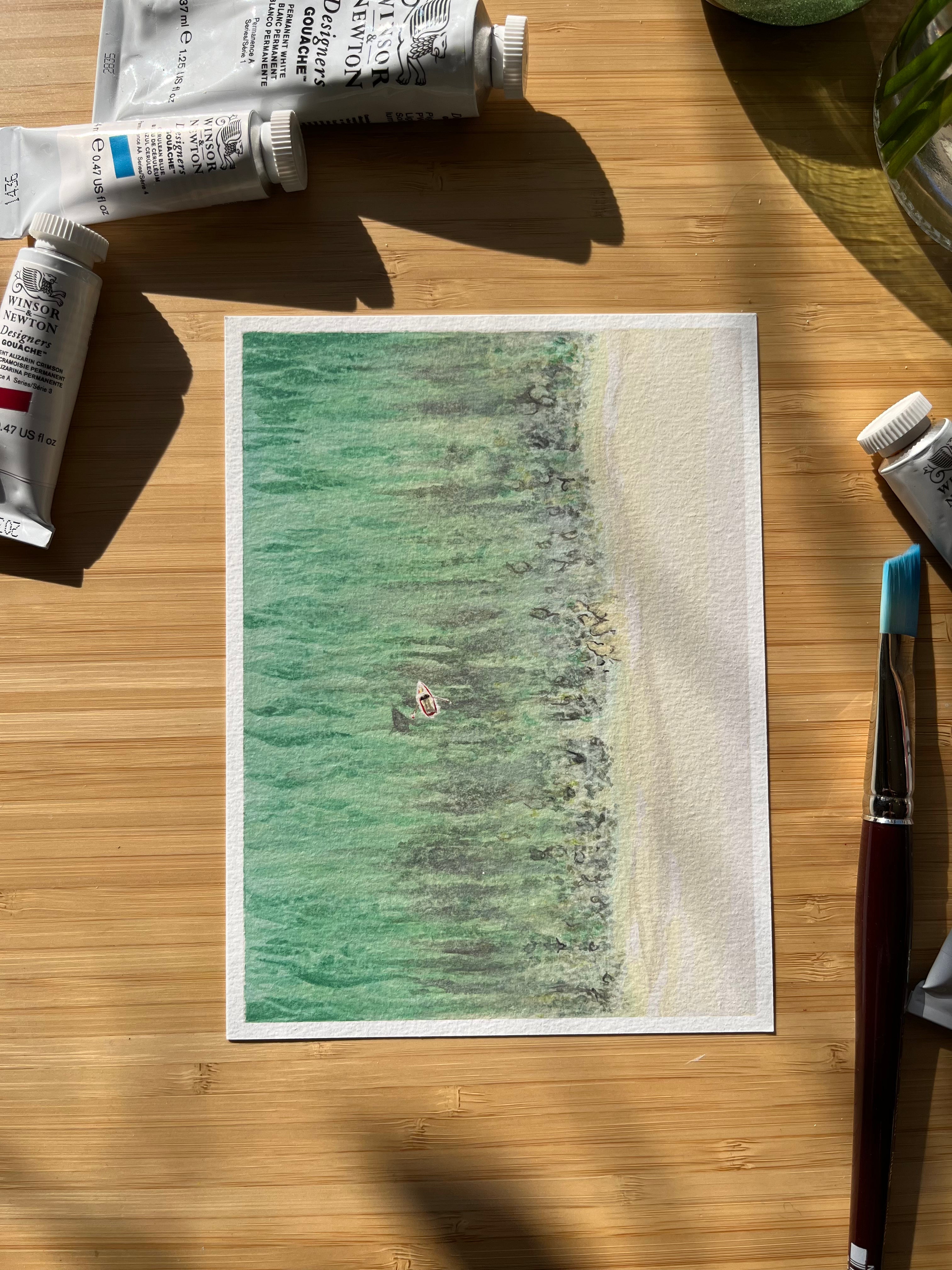 Wall Art - Aerial Coastline 2 - A5 Print