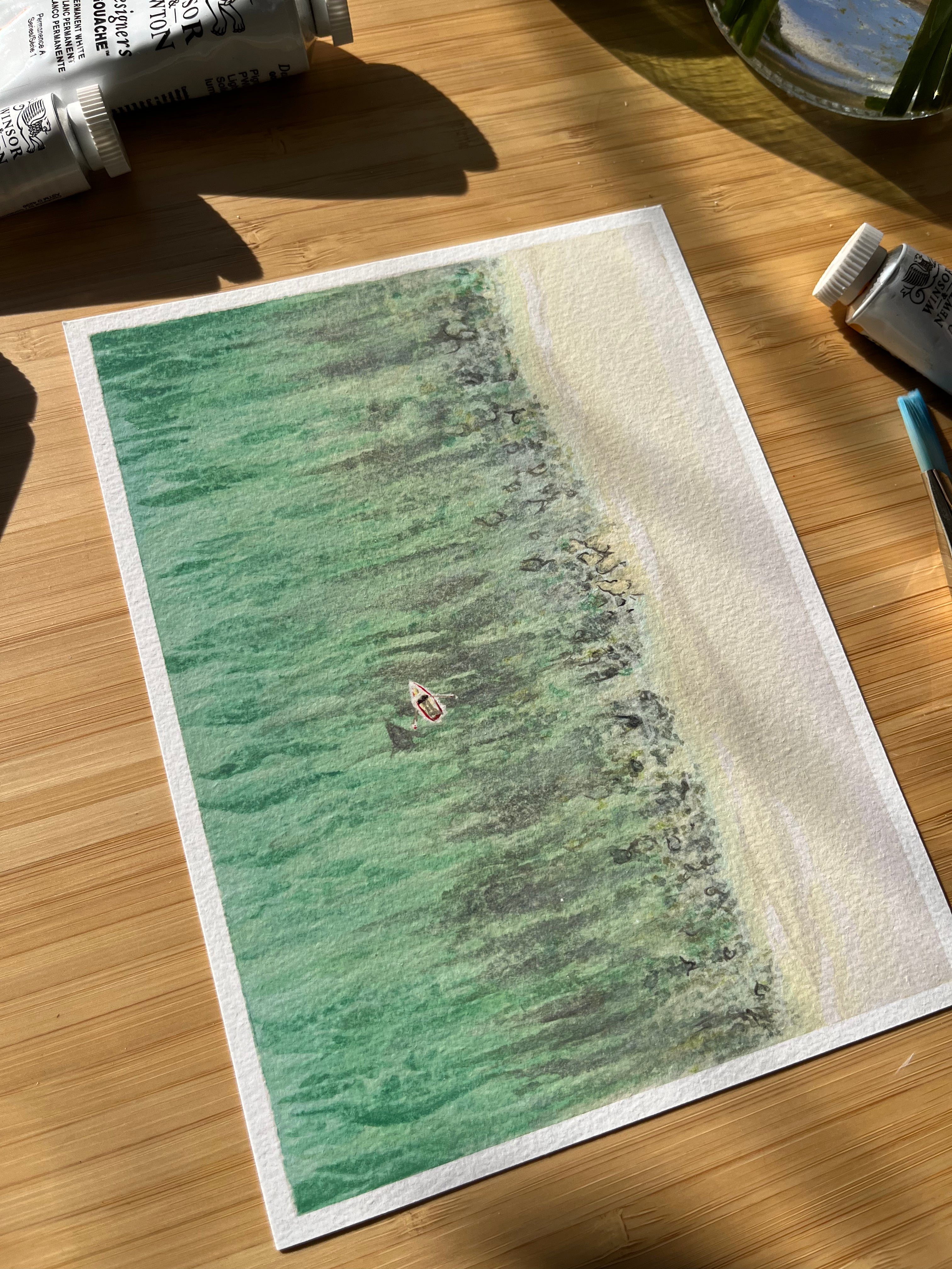 Wall Art - Aerial Coastline 2 - A5 Print