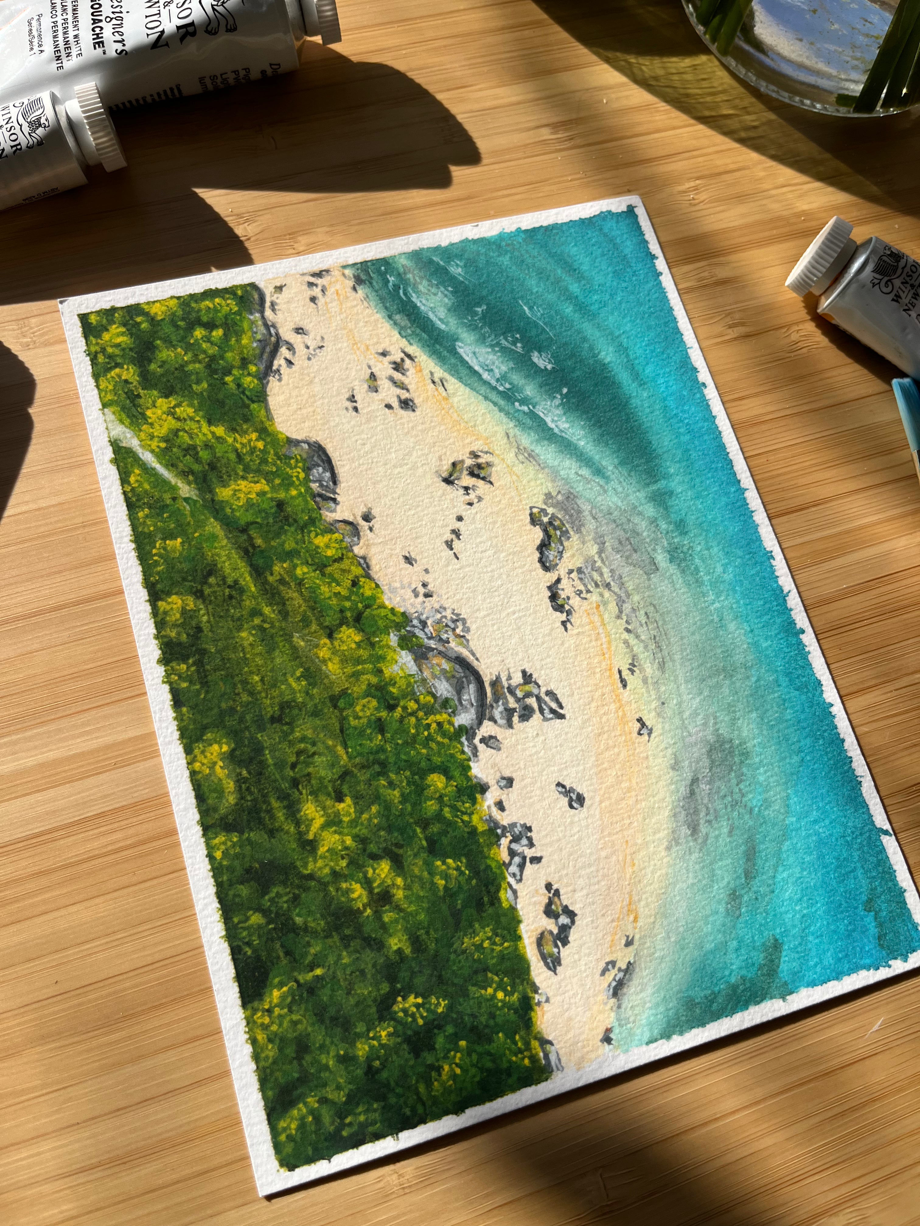 Wall Art - Aerial Coastline 1 - A5 Print