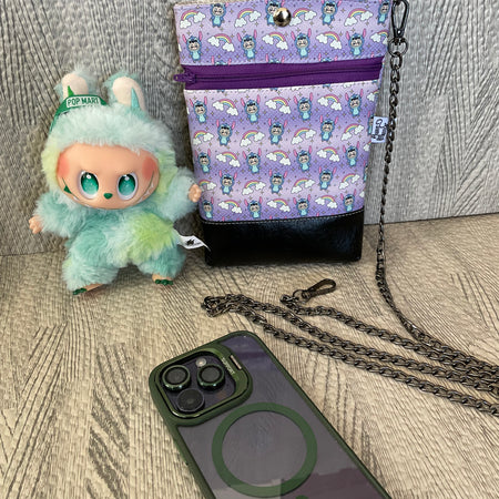 Blue Fun Monster Wanderlust phone sling